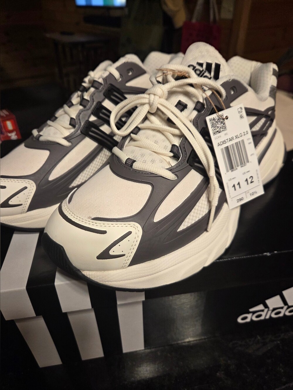 Adidas Adistar XLC 2.0 Men’s Running Shoes - White & Gray Size 11 (BRAND NEW)